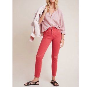 Anthropologie Women’s Pilcro & Letterpress High Rise Slim Jeans in Orange